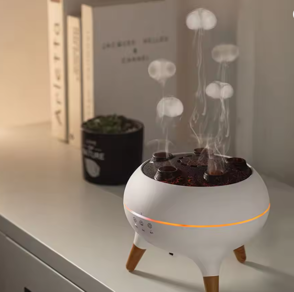 Dynamic Jellyfish Air Humidifier with Colorful Night Lights Essential Oil Diffuser Aromatherapy Diffuser for Home Office Bedroom