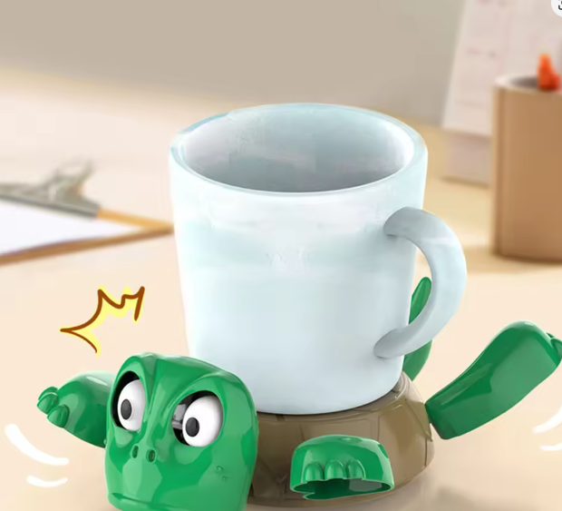 1/2pcs Turtle Mat Funny Coasters 3d Printed Home Turtle Coaster Anti Scalding Desk Turtle Coaster Ornament Desk Decoration