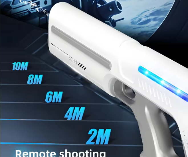 USB Rechargeable Electric Water Gun Automatic Powerful Squirt High Capacity Water Storage Summer Beach Outdoor Toy