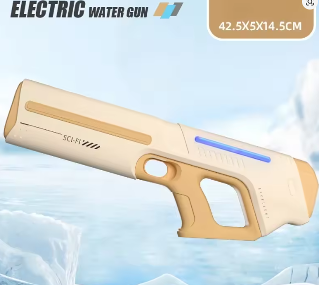 USB Rechargeable Electric Water Gun Automatic Powerful Squirt High Capacity Water Storage Summer Beach Outdoor Toy