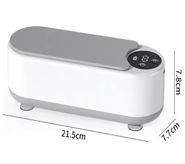 Compact USB Sonic Cleaner for Glasses, Jewelry, Watches, Dental Tools - ° Rotation, Oil & Residue Remover, Deodorizer, Portable