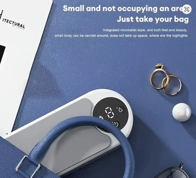 Compact USB Sonic Cleaner for Glasses, Jewelry, Watches, Dental Tools - ° Rotation, Oil & Residue Remover, Deodorizer, Portable