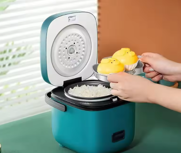 Mini Rice Cooker Automatic Household Kitchen Electric Cooking machine 1-2 People Food Warmer Steamer 1.2L Small Rice Cooker