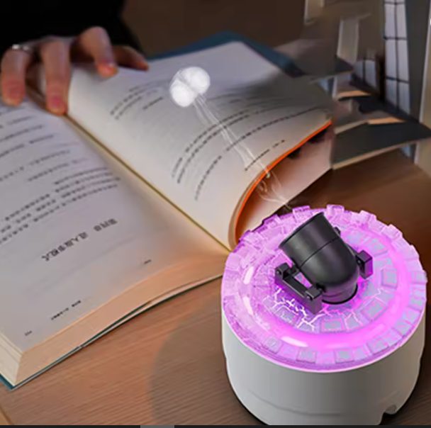 Volcanic Crack Cannons Humidifier Essential Oil Diffuser with Timer RGB Cannon Blast Aroma Humidifier Aromatherapy Diffuser