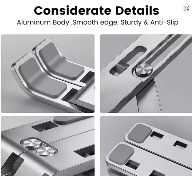Portable Laptop Stand Aluminum Notebook Support Computer Bracket Macbook Air Pro Holder Accessories Foldable Lap Top Base For Pc