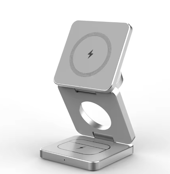 Wireless Charger 3 in 1 Foldable Magnetic Wireless Charging Station for iphone,airbuds