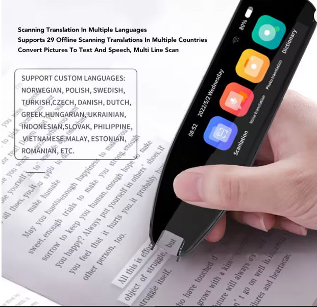 AI Voice Translator 134 Languages 98% High Accuracy Voice Translation Pen Noise Reduction Large Capacity Battery for Business