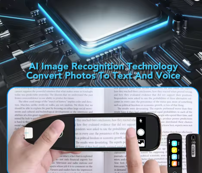 AI Voice Translator 134 Languages 98% High Accuracy Voice Translation Pen Noise Reduction Large Capacity Battery for Business