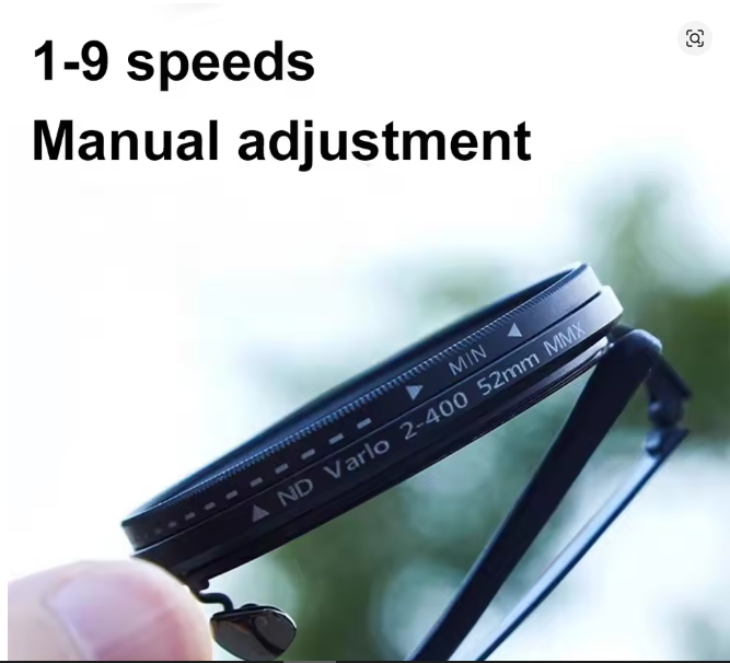 9-level ND Filter Lenses Fishing Polarized Glasses Adjustable Dimming Sunglasses UV Anti UV Polarized Sunglasses W/ Glasse Case