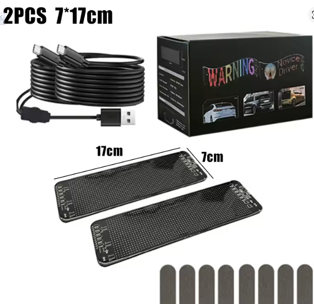 2PCS Devil Eyes Light For Car Window Flexible LED Display Screen Panel Demon Dynamic Big Eye Lights For Windshield