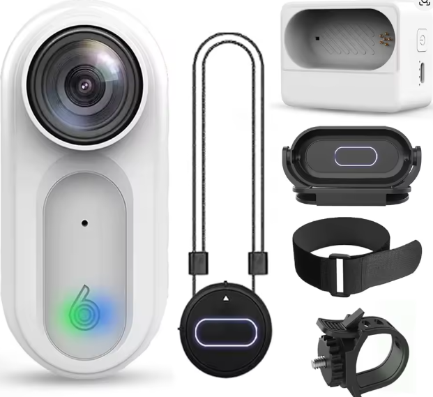 4K 128GB Waterproof 30 Meters Deep Small Mini Magnetic POV Camera Vlog Sport Body Cam for Action Sport DV