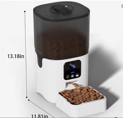 PAPIFEED cat automatic feeder visual cat food dog food wifi intelligent timed quantitative pet food dispenser 6L video model cat