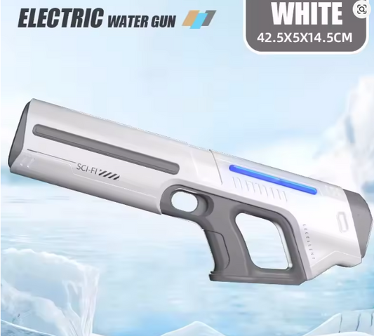 USB Rechargeable Electric Water Gun Automatic Powerful Squirt High Capacity Water Storage Summer Beach Outdoor Toy