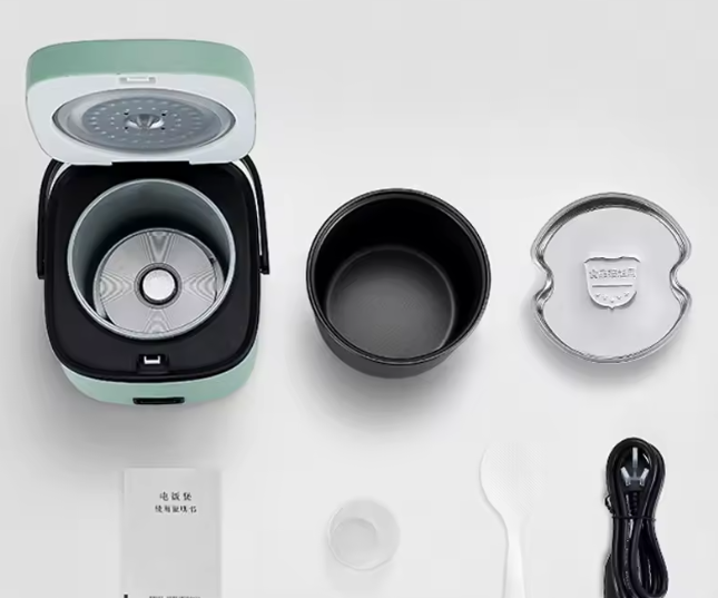 Mini Rice Cooker Automatic Household Kitchen Electric Cooking machine 1-2 People Food Warmer Steamer 1.2L Small Rice Cooker