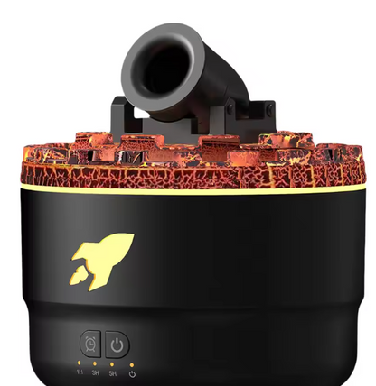 Volcanic Crack Cannons Humidifier Essential Oil Diffuser with Timer RGB Cannon Blast Aroma Humidifier Aromatherapy Diffuser