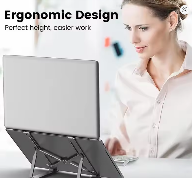 Portable Laptop Stand Aluminum Notebook Support Computer Bracket Macbook Air Pro Holder Accessories Foldable Lap Top Base For Pc