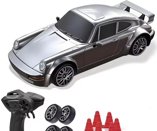 RC Cars 1/24 Remote Control Vehicle with LED Lights 2.4GHz 20KM/H 4WD High Speed RC Car Drifting Tires Racing Toy Gift Adult Kid