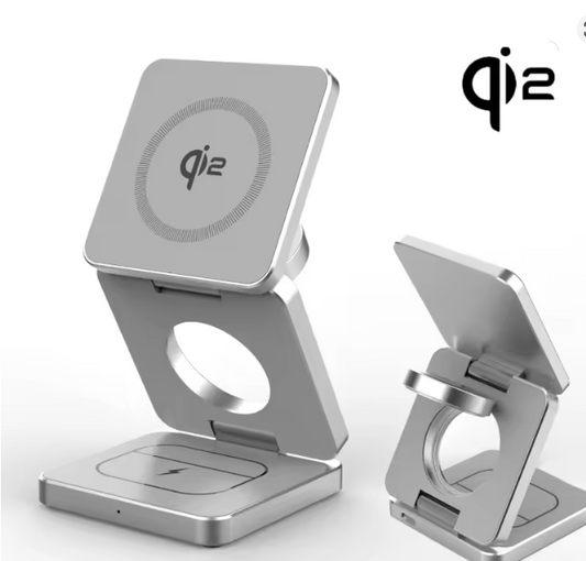 Wireless Charger 3 in 1 Foldable Magnetic Wireless Charging Station for iphone,airbuds