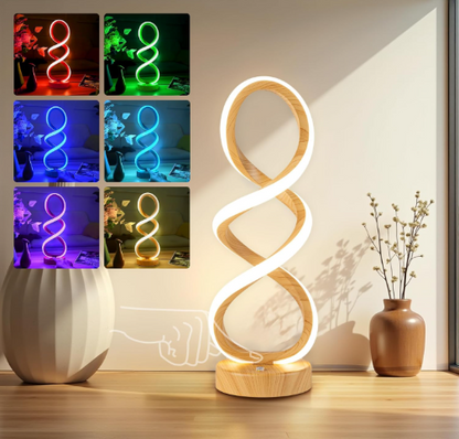 Modern Adebime RGB Table Lamp with 10 Light Modes - Unique Touch Dimmable Design for Bedside or Living Room - Available in 7 Colors, Gold Visit the Adebime Store