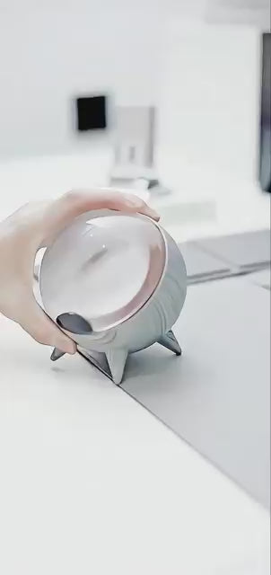 Ferrofluid Sound Visualizer, Rechargeable Music Rhythm Speaker With Magnetic Pickup,Home Decoration Holiday Giftab13